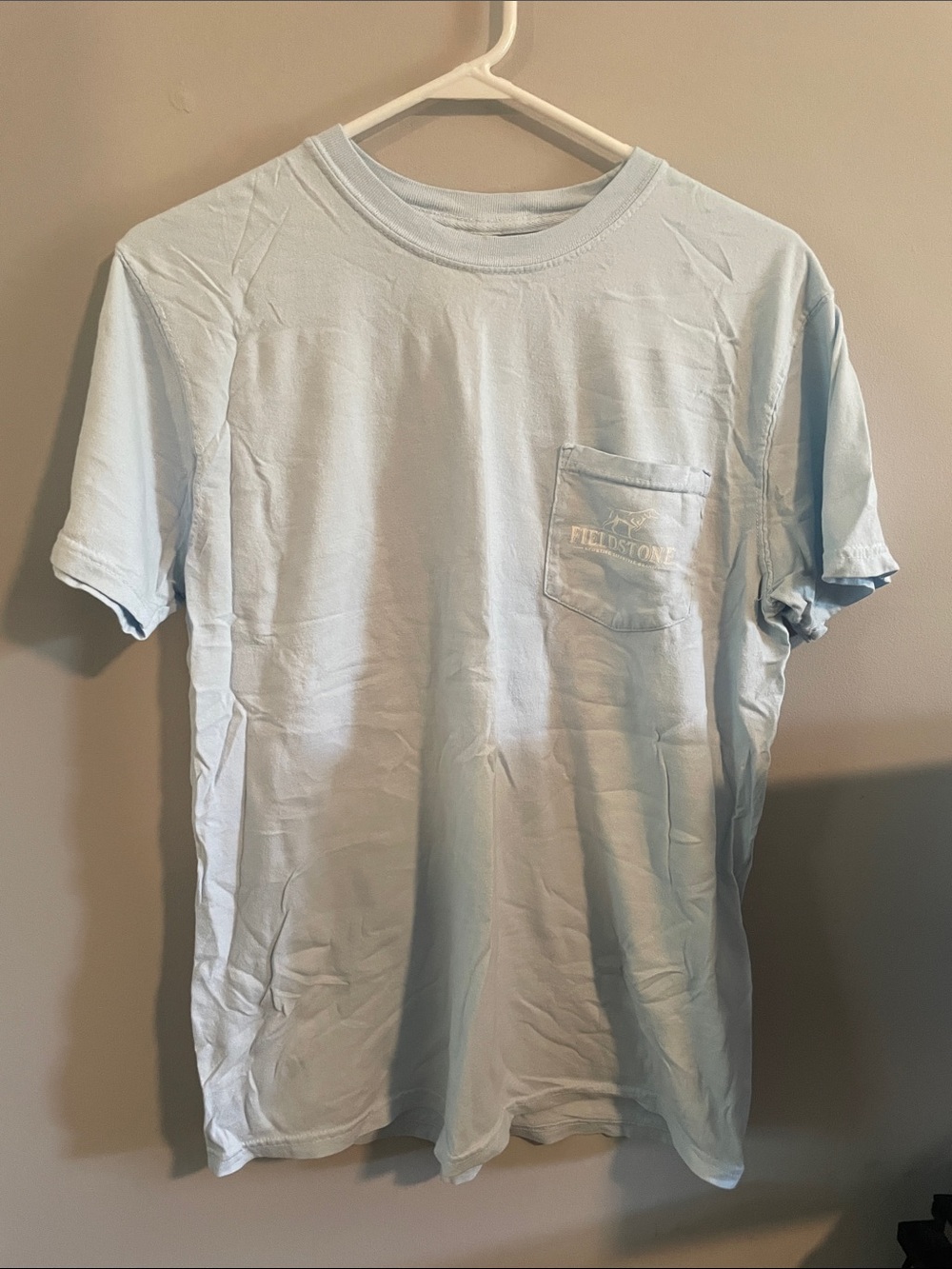 Fieldstone Classic Pocket Tee in Light Blue